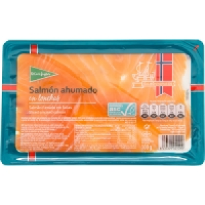 EL CORTE INGLES salmón ahumado en lonchas envase 100 g 4.90 €