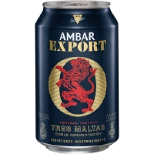AMBAR EXPORT cerveza rubia nacional extrafuerte tres maltas  0.87 €