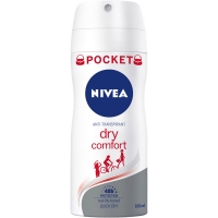 Hipercor  NIVEA desodorante Dry Comfort Plus 48h tamaño viaje spray 10