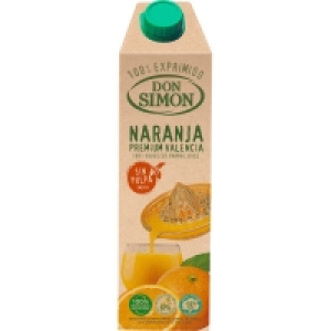 DON SIMON zumo de naranja exprimida sin pulpa brik 1 l