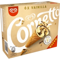 Hipercor  CORNETTO VAINILLA 6 CORNETTO estuche 540 ml conos de helado 