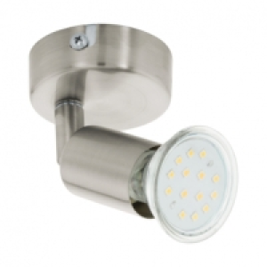 Bricoking  FOCO 1 LUZ NIQUELADO MATE BUZZ-LED