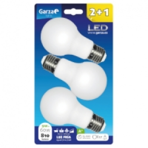 PACK 2+1 LED STD 9W E27 240º 810LM 5.99 €