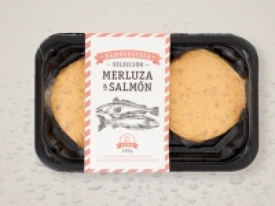 Hamburguesa de merluza y salmón 2.19 €
