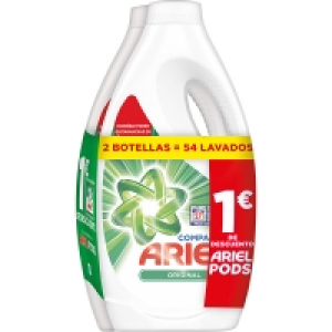 ARIEL Original Compact detergente máquina líquido 2 botellas