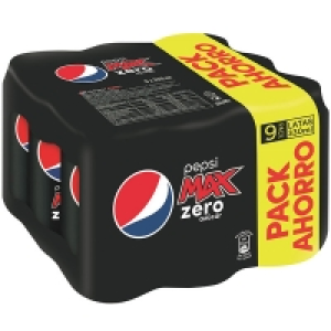 PEPSI MAX Zero Azúcar refresco de cola pack 9 latas lata 33  3.95 €