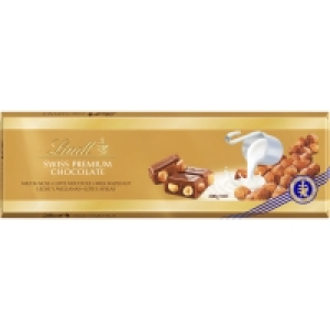 LINDT SWISS PREMIUM chocolate con leche y avellanas tableta  4.99 €