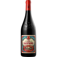 Hipercor  LES DAUPHINS vino tinto Côtes du Rhône de Francia botella 75
