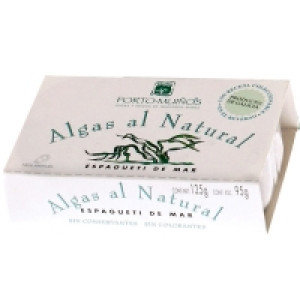 PORTO MUIÑOS algas al natural espagueti de mar lata 85 g net 2.35 €