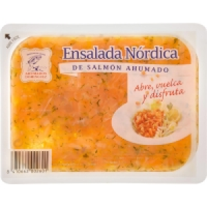 AHUMADOS DOMINGUEZ ensalada nórdica de salmón ahumado envase