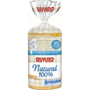 BIMBO pan de molde sin corteza 100% natural sin aditivos bol 1.99 €