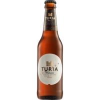 Hipercor  TURIA Märzen cerveza tostada de Valencia botella 25 cl