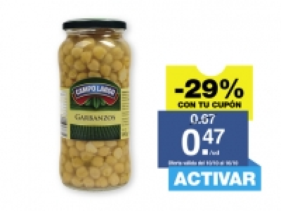 Campo Largo® Garbanzo precocinado 0.47 €