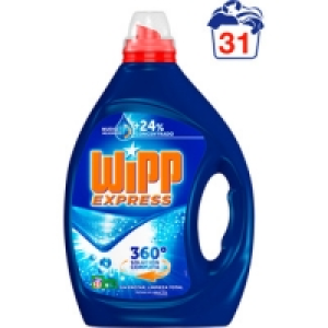 Hipercor  WIPP EXPRESS detergente máquina líquido gel azul botella 31 