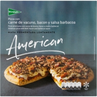 Hipercor  EL CORTE INGLES pizza American con carne de vacuno, bacon y 