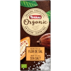 TORRAS Organic chocolate negro ecológico 72% con flor de sal