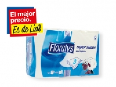 Floralys&reg; Papel higi&eacute;nico 3 capas 3.49&nbsp;&euro;