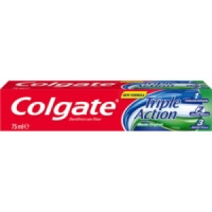 Hipercor  COLGATE pasta de dientes triple acción menta original tubo 7