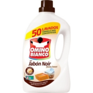 OMINO BIANCO detergente máquina líquido Noir botella 50 dosi