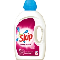 Hipercor  SKIP detergente máquina líquido fragancia Moussel botella 39