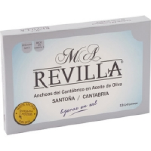 REVILLA filetes de anchoa del Cantábrico en aceite de oliva  10.95 €