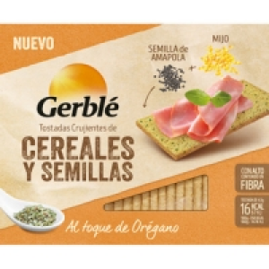 GERBLE tostadas crujientes de mijo y semillas de amapola al