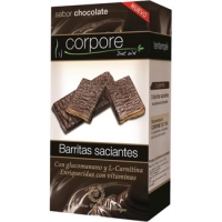 Hipercor  CORPORE DIET barritas saciantes sabor chocolate con glucoman