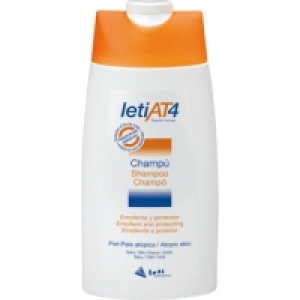 LETI AT4 champú emoliente y protector para cueros cabelludos