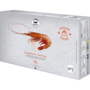 DELFIN gambón crudo 20-30 piezas estuche 2 kg 15.99 €