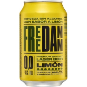 FREE DAMM 0,0% cerveza sin alcohol con sabor a limón lata 33 0.42 €