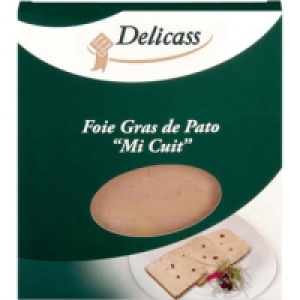 DELICASS foie gras de pato mi cuit envase 80 g 7.22 €