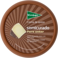 Hipercor  EL CORTE INGLES crema de queso semicurado para untar tarrina