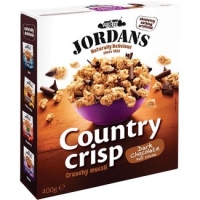 Hipercor  JORDANS Country Crisp cereales de desayuno con chocolate paq