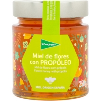 Hipercor  EL CORTE INGLES miel de flores española con propóleo tarro 2