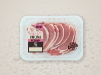 Chuletas de lomo de cerdo 2.25 €