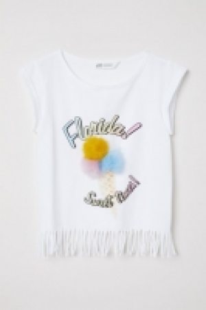 HM   Camiseta de punto con flecos