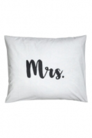 HM   Funda de almohada con texto
