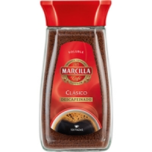 Hipercor  MARCILLA café soluble clásico descafeinado frasco 200 g