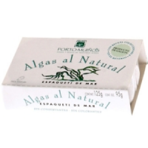PORTO MUIÑOS algas al natural espagueti de mar lata 85 g net 2.35 €
