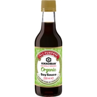 Hipercor  KIKKOMAN salsa de soja organic botella 250 ml