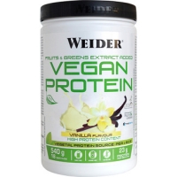 Hipercor  WEIDER Vegan Protein de guisante y arroz sabor vainilla sin 