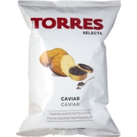 Hipercor  TORRES Selecta patatas fritas sabor caviar envase 110 g