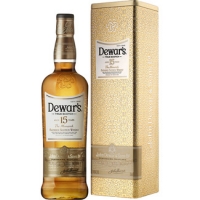 Hipercor  DEWARS whisky escocés blended 15 años botella 70 cl