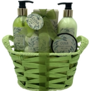 BECASAN NATURE cesta Olive con gel de ducha dosficador 250 m