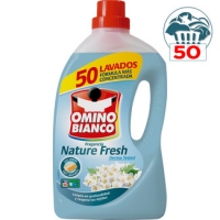 Hipercor  OMINO BIANCO detergente máquina líquido fragancia Nature Fre