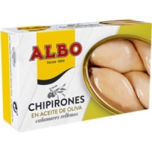 ALBO chipirones rellenos en aceite de oliva lata 72 g neto e 3.75 €
