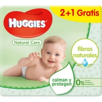 Hipercor  HUGGIES Natural Care toallitas infantiles con aloe vera y vi