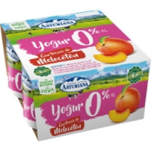 ASTURIANA yogur desnatado 0% m.g. con trozos de melocotón y  1.49 €