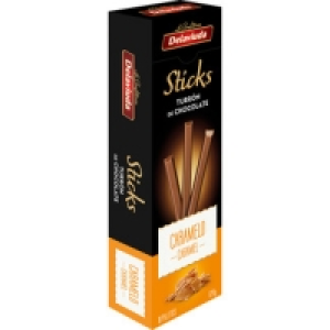 Hipercor  DELAVIUDA sticks de turrón de chocolate con caramelo 10 unid