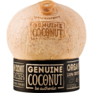 GENUINE COCONUT agua de coco 100% orgánico envase 400 cl